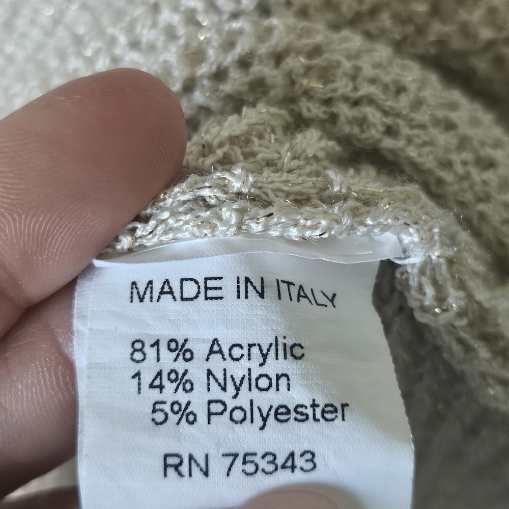 Isabela D. Women's Made in Italy Casual 3/4 Sleeves Long Sweater size Medium. - Picture 7 of 10